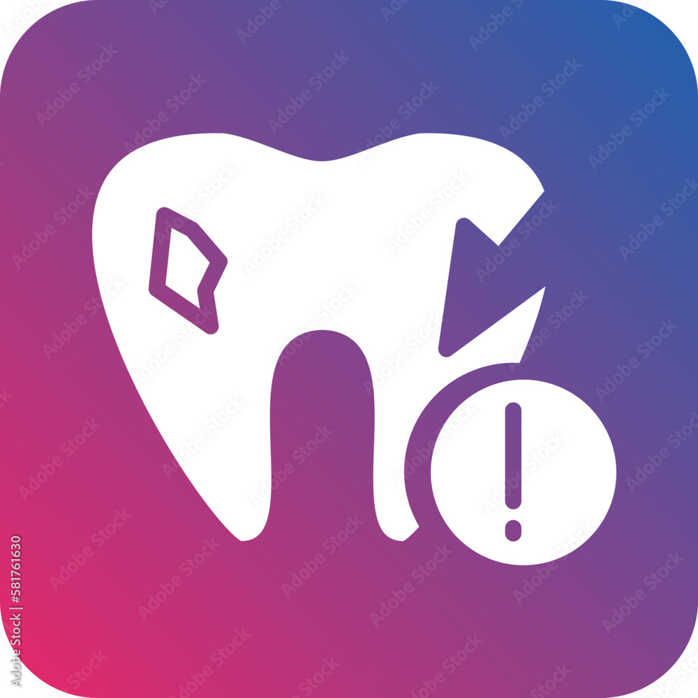 Vector Design Tooth Problem Icon Style Vector Design Tooth Problem Icon Style