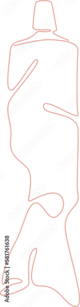 Face cream drawing in line art Face cream drawing in line art