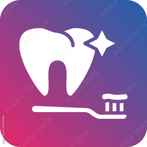 Vector Design Clean Tooth Icon Style