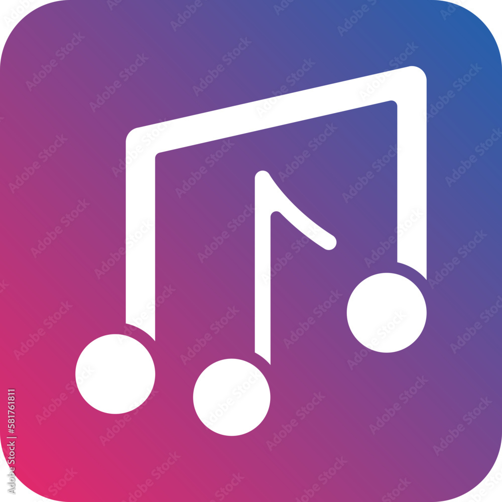 Vector Design Musical Notes Icon Style Vector Design Musical Notes Icon Style