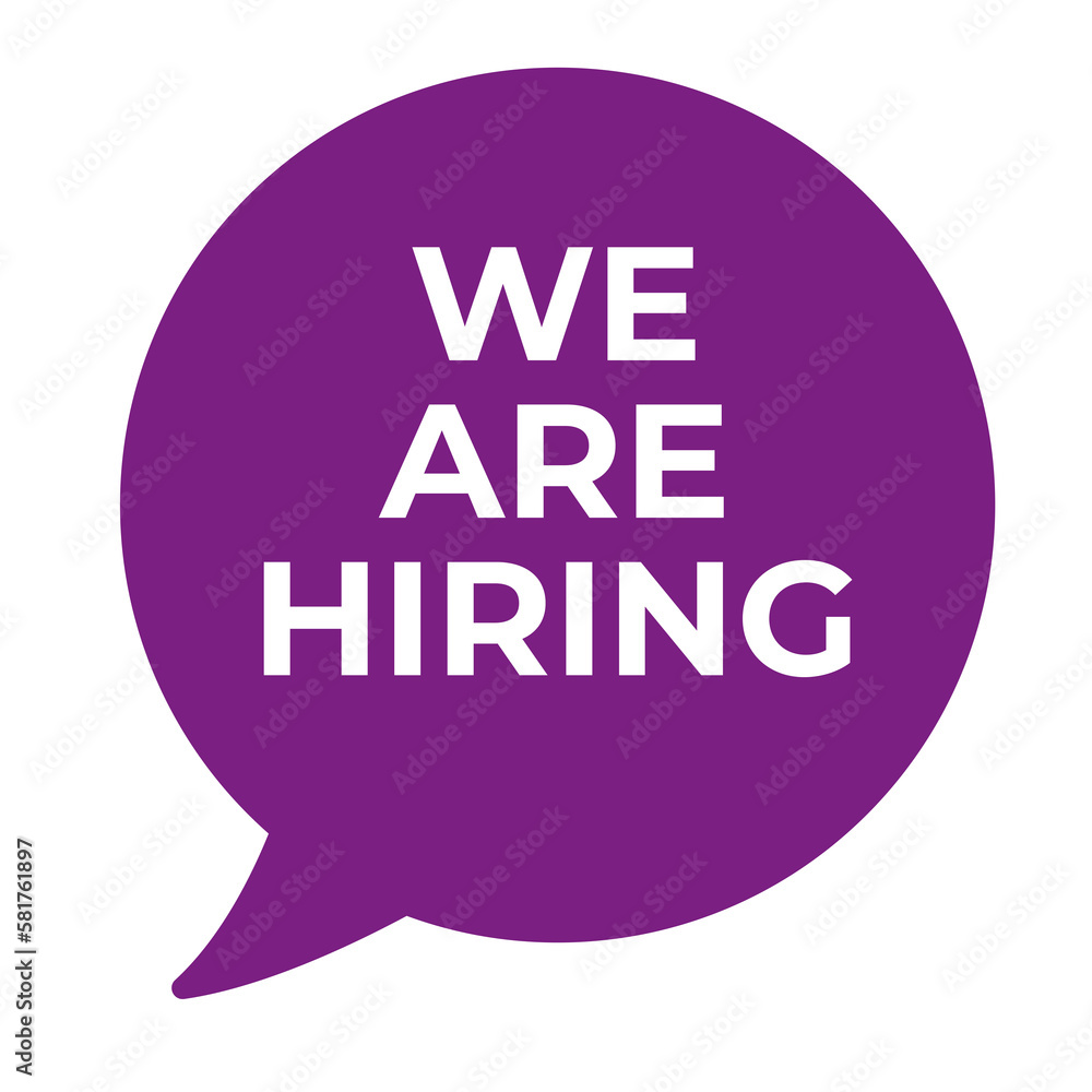 We are hiring button