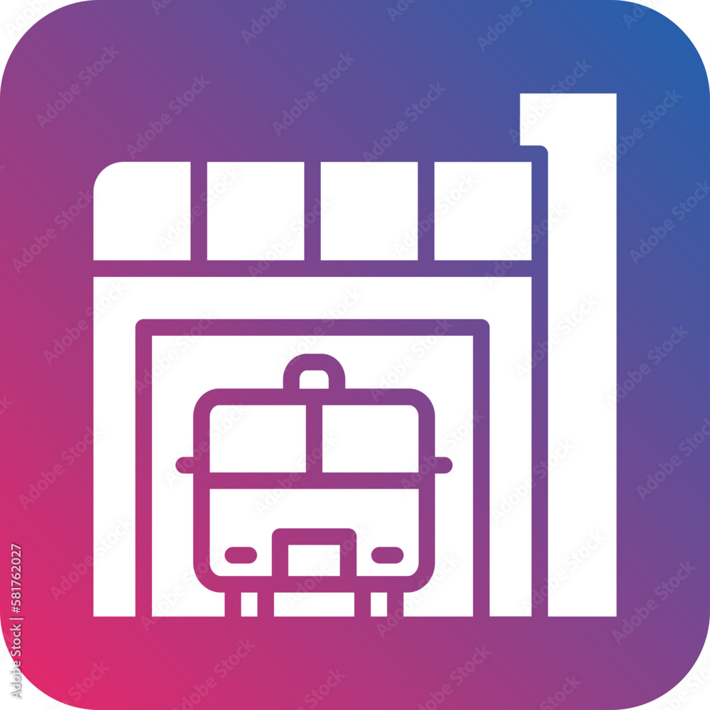 Vector Design Firefighter Garage Icon Style Vector Design Firefighter Garage Icon Style