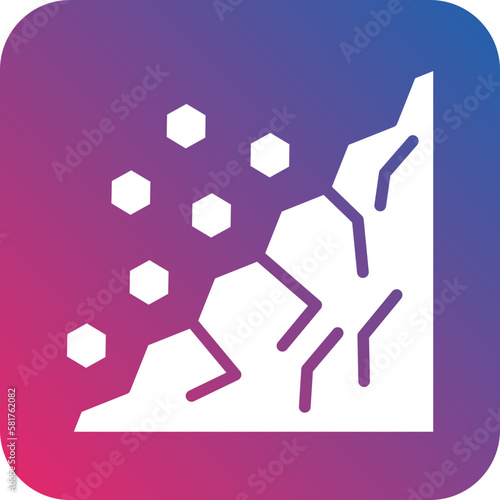Vector Design Landslide Icon Style