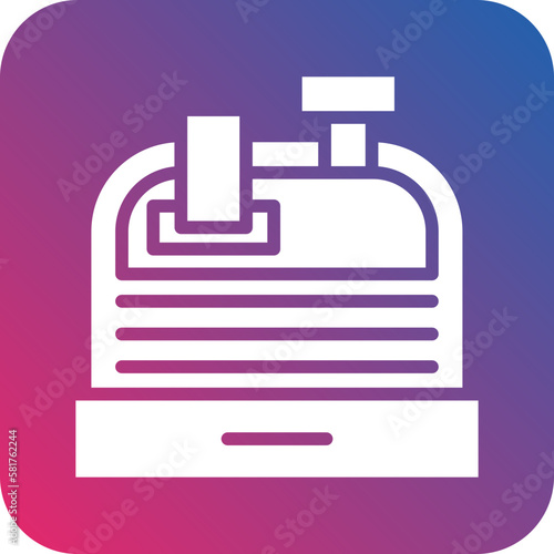 Vector Design Cashier Machine Icon Style