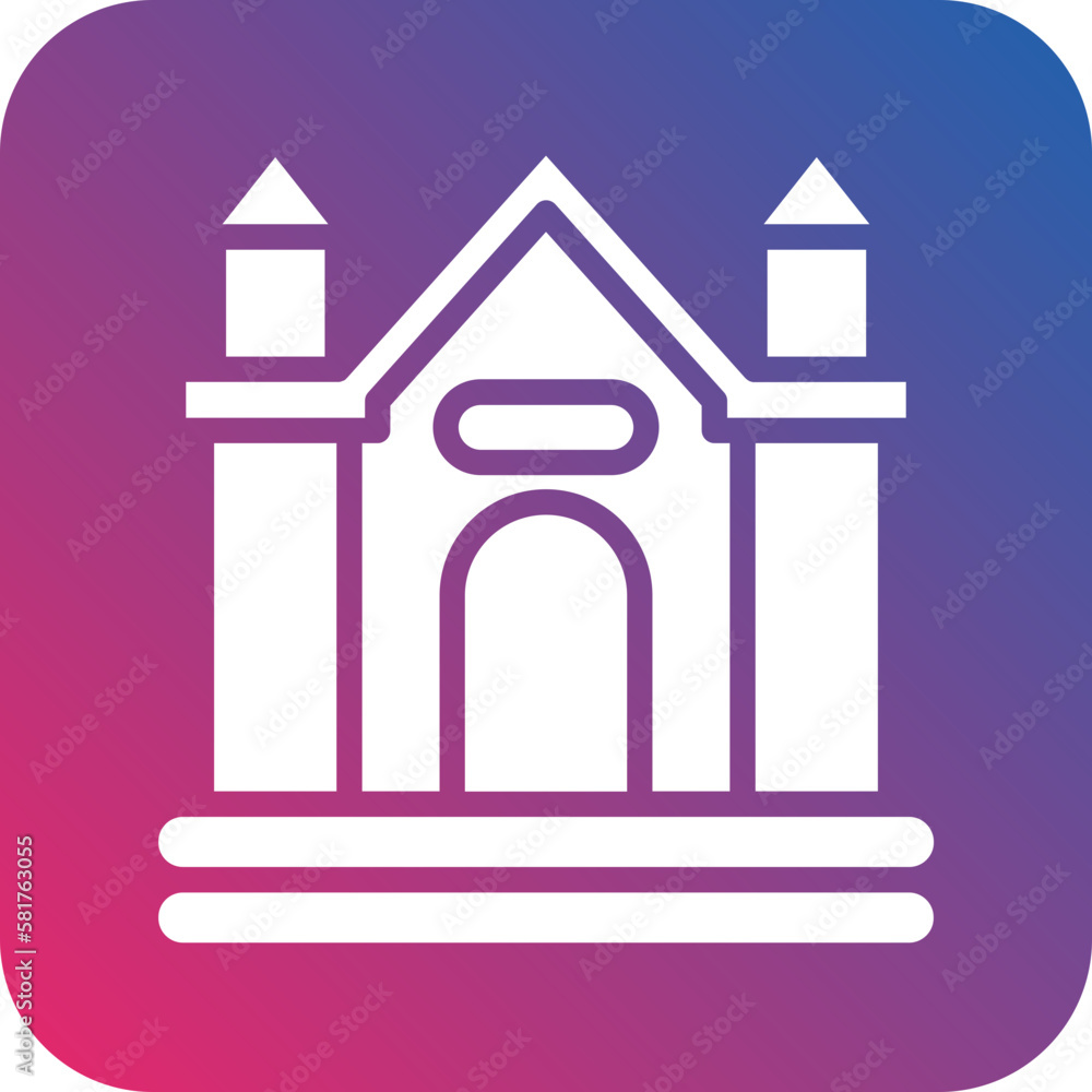 Vector Design Bouncy Castle Icon Style Vector Design Bouncy Castle Icon Style