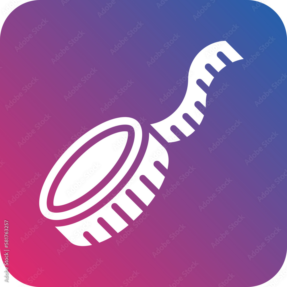 Vector Design Measuring Tape Icon Style Vector Design Measuring Tape Icon Style