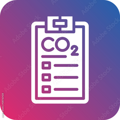 Vector Design Carbon dioxide Report Icon Style