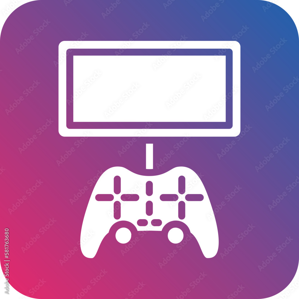 Naklejka premium Vector Design Mobile Game Console Icon Style