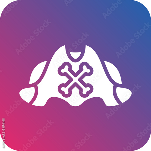 Vector Design Pirate Cap Icon Style