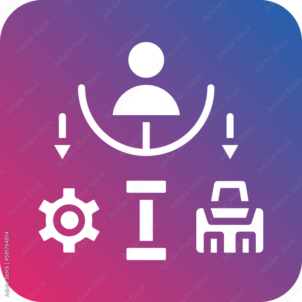 Vector Design Routine Icon Style