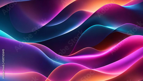 Generative AI, generative and AI background with wavy lines offers a whimsical and organic feel to any artwork. Its abstract and surreal nature can evoke various emotions and offer a memorable effect.