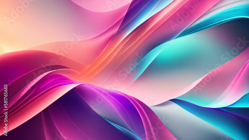 Generative AI, generative and AI background with wavy lines offers a whimsical and organic feel to any artwork. Its abstract and surreal nature can evoke various emotions and offer a memorable effect.