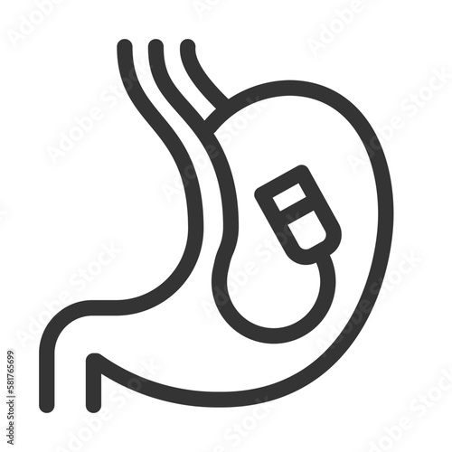 Pixel perfect, editable stroke, up scalable, line, vector bloop icon.