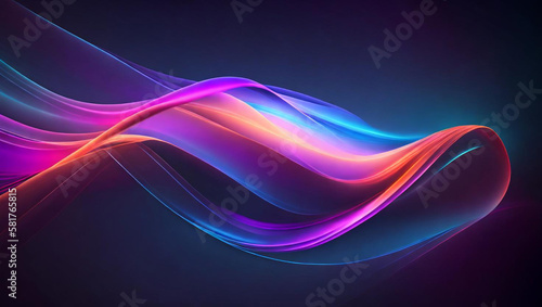 Generative AI, generative and AI background with wavy lines offers a whimsical and organic feel to any artwork. Its abstract and surreal nature can evoke various emotions and offer a memorable effect.