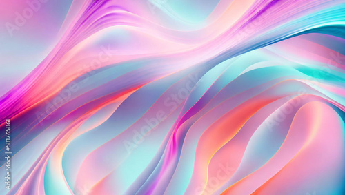 Generative AI  generative and AI background with wavy lines offers a whimsical and organic feel to any artwork. Its abstract and surreal nature can evoke various emotions and offer a memorable effect.