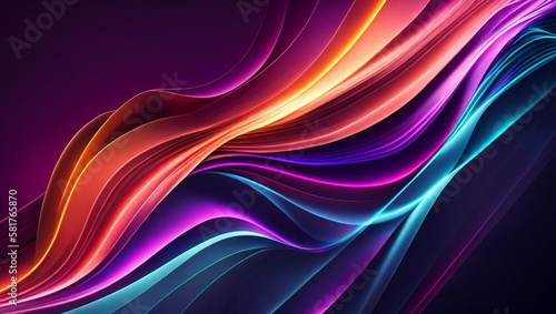 Generative AI, generative and AI background with wavy lines offers a whimsical and organic feel to any artwork. Its abstract and surreal nature can evoke various emotions and offer a memorable effect.