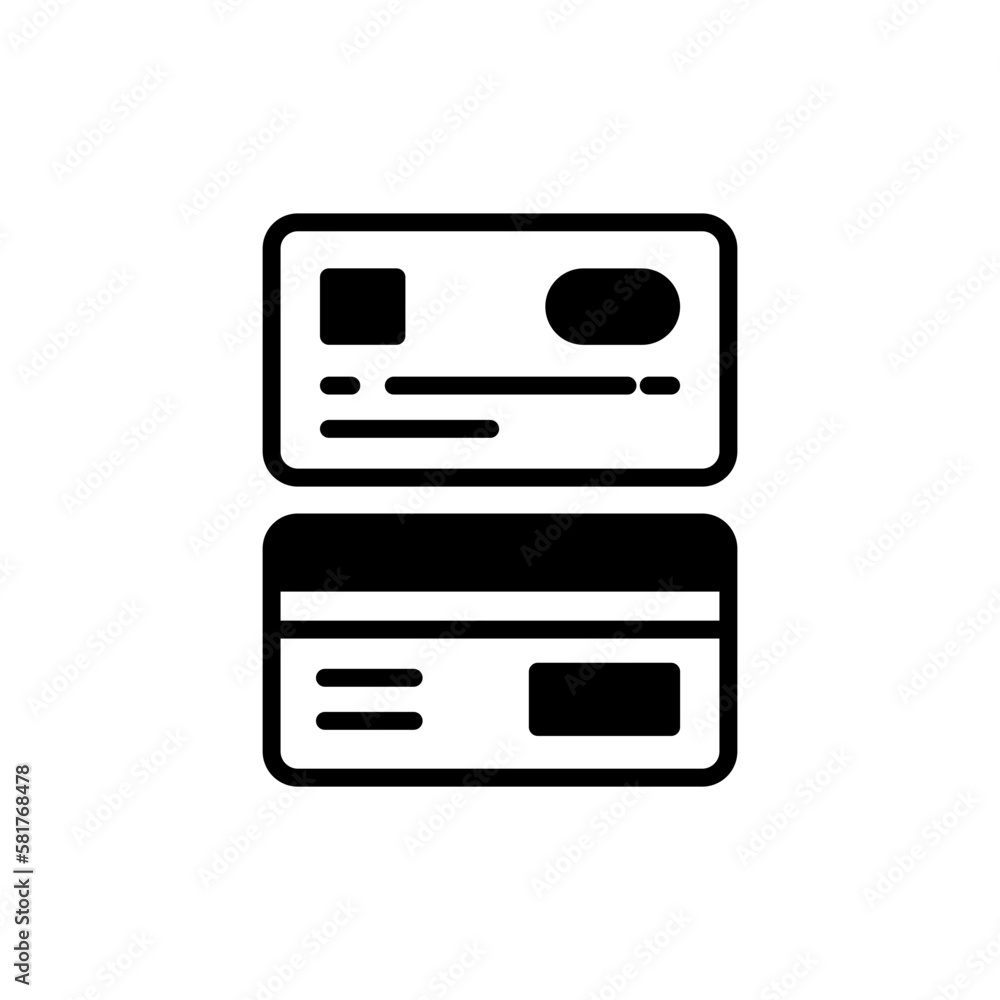 Credit Card icon in vector. Illustration Credit Card icon in vector. Illustration