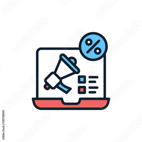 Digital Promotion icon in vector. Illustration