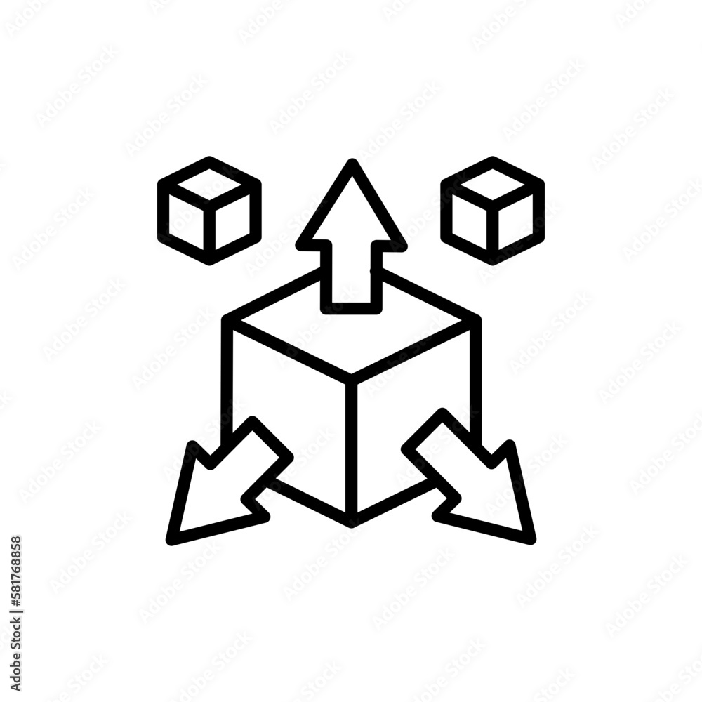 Extendable Brand icon in vector. Illustration Extendable Brand icon in vector. Illustration