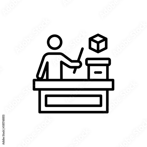 Presentation icon in vector. Illustration
