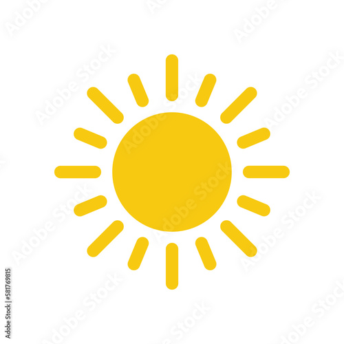Sun icons vector symbol