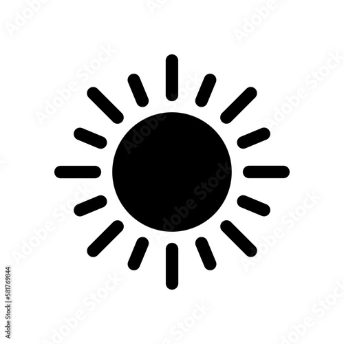 Sun icons vector symbol