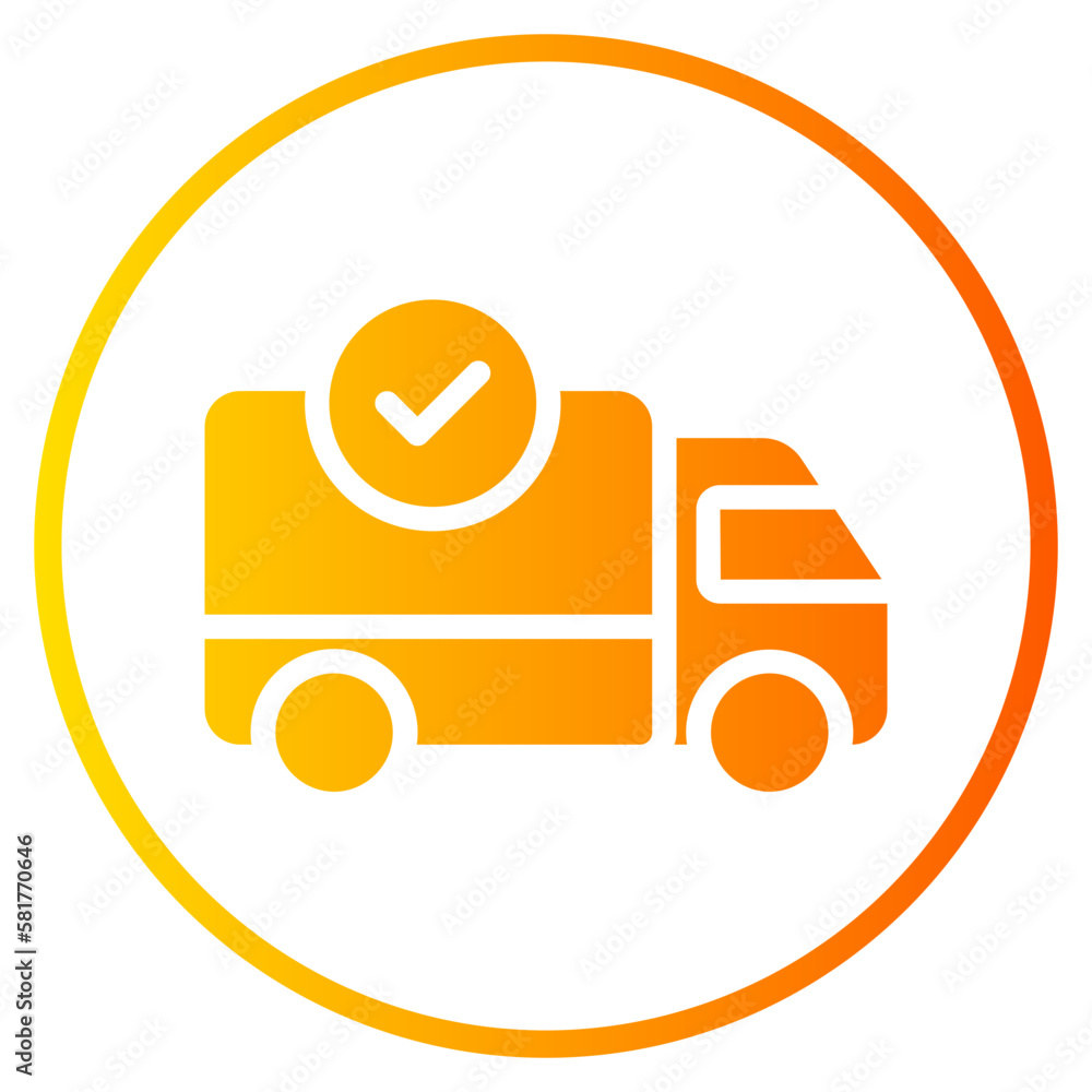 delivery gradient icon delivery gradient icon