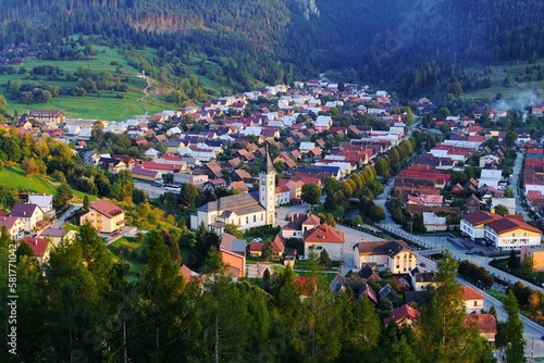 Foto Terchova, a village in the Zilina Region, Slovakia
