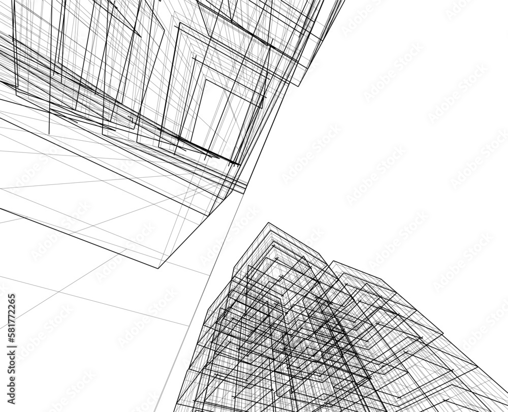 abstract architectural sketch abstract architectural sketch
