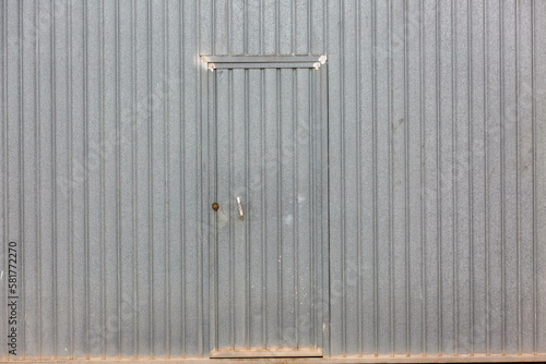 Commercial Metal Garage Door with Built-in Access Door
