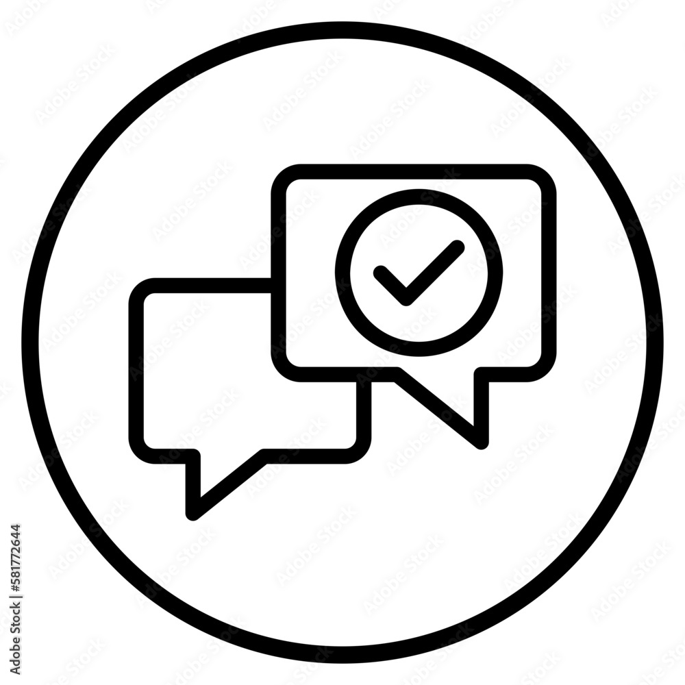 conversation line icon conversation line icon