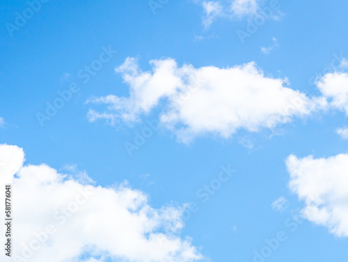 blue sky with clouds natural wallpaper and background copy space