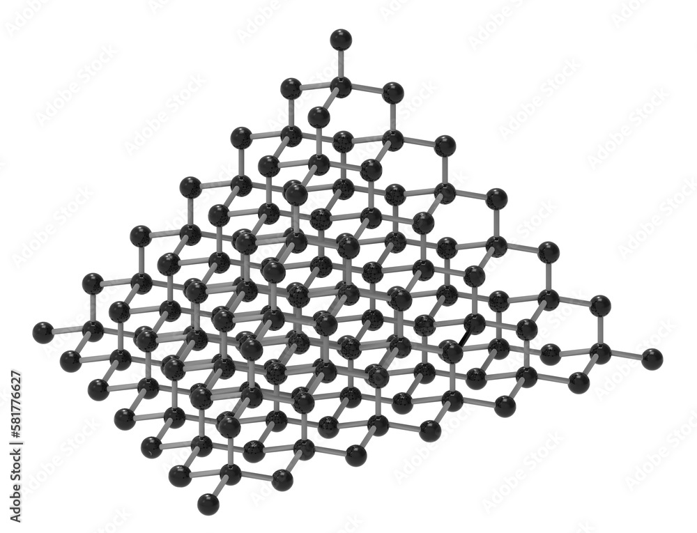 Molecular structure of diamond isolated. Png transparency Molecular structure of diamond isolated. Png transparency