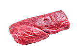 Raw Whole Tenderloin beef meat.  Isolated, transparent background.