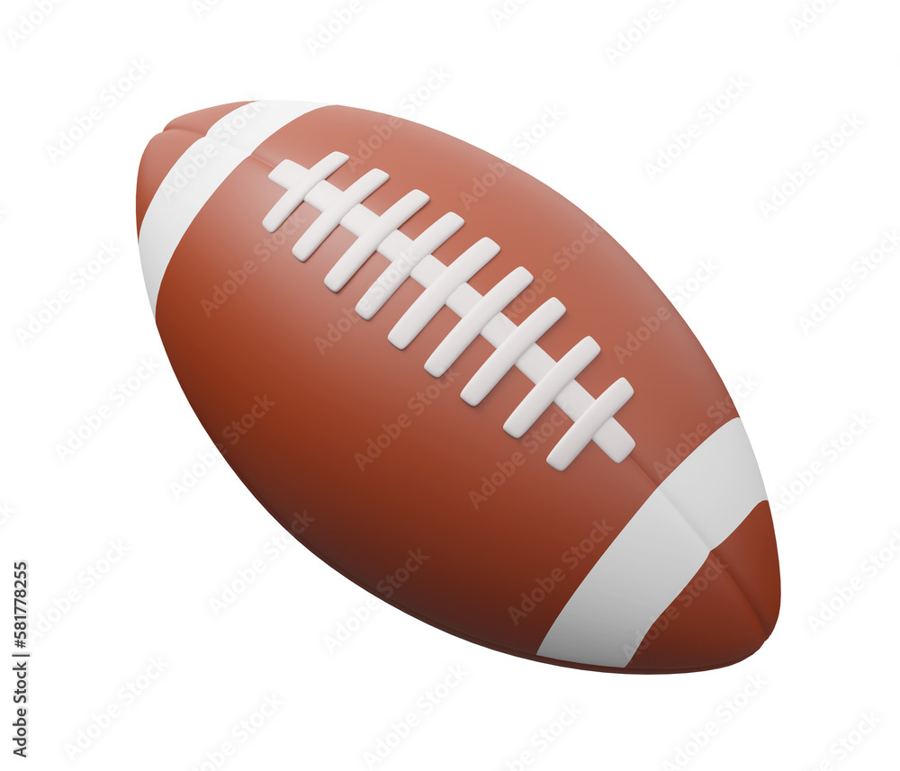 rugby ball 3d icon rugby ball 3d icon