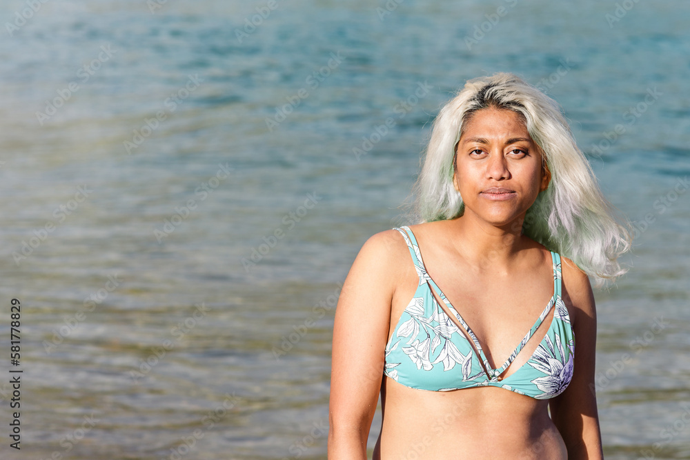 asian woman by the sea asian woman by the sea