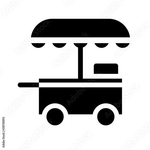 street food solid icon illustration vector graphic 