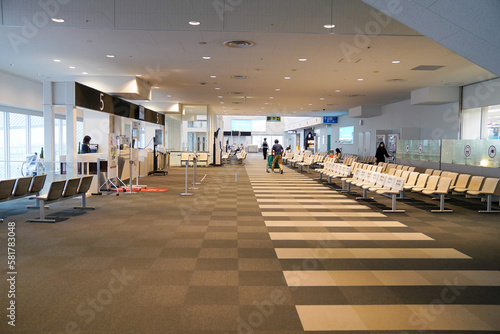 空港内の搭乗ロビー