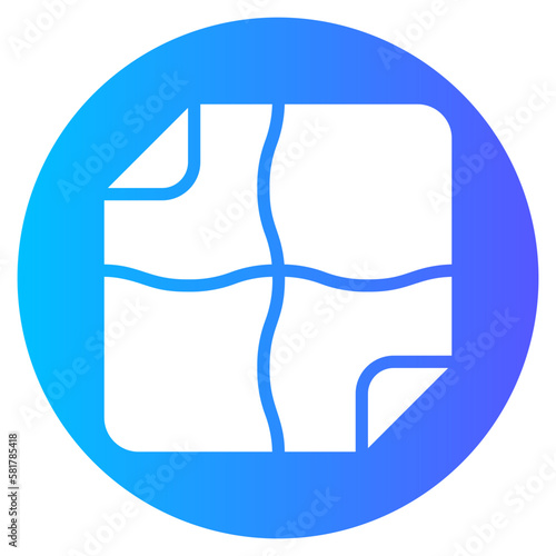 handkerchief gradient icon
