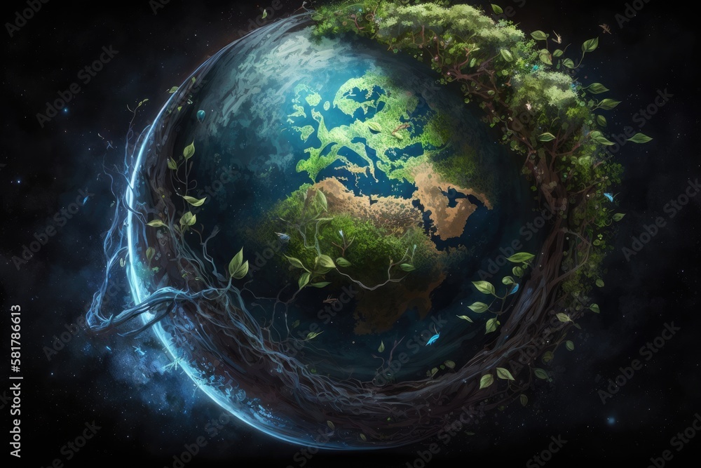Concept art depicting the world and environment, suitable for use in illustrations..Generative AI. Concept art depicting the world and environment, suitable for use in illustrations..Generative AI.