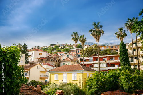 View of the Herceg Novi outskirts with small residential houses © Anna Lurye