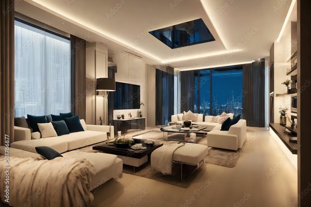 interior design luxury modern house, generative art by A.I interior design luxury modern house, generative art by A.I