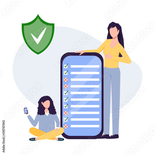 Parental control. Parental control software, parental advisory music, kids digital content metaphors. Vector isolated concept metaphor illustrations