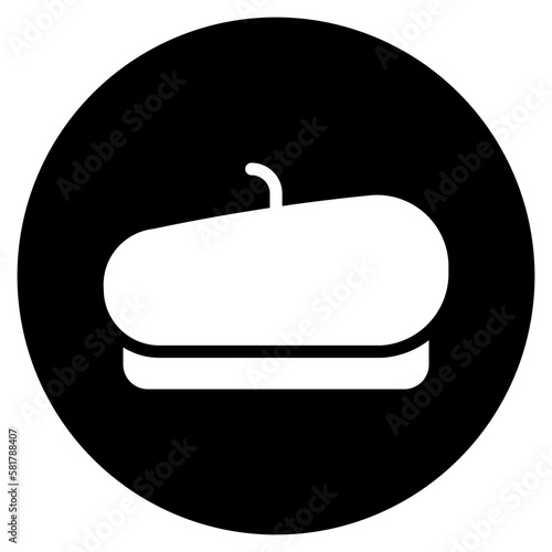 beret glyph icon