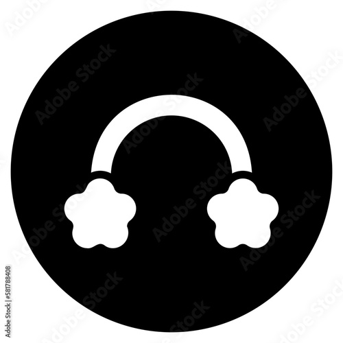 earmuff glyph icon
