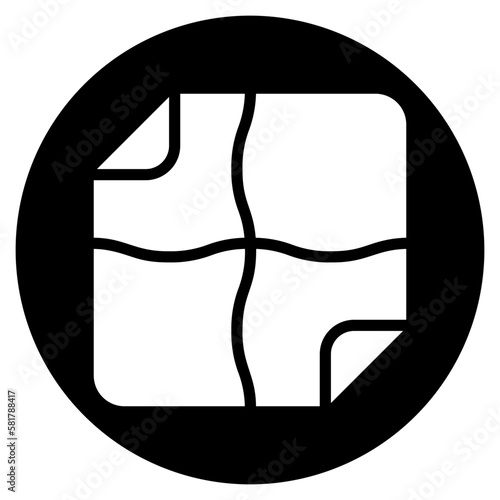 handkerchief glyph icon