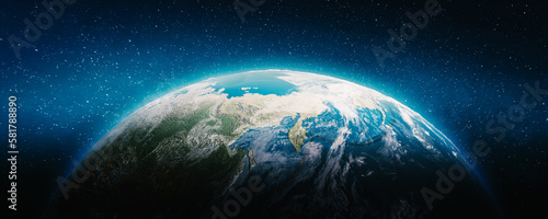 Fototapeta Naklejka Na Ścianę i Meble -  Planet Earth 3d