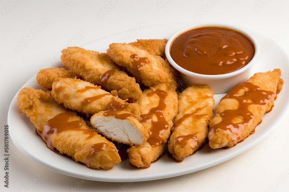 illustration, chicken strips, ai generative illustration, chicken strips, ai generative