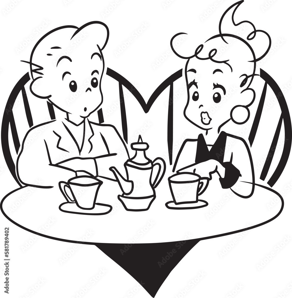 Couple dating cartoon doodle kawaii anime coloring page cute illustration clipart character chibi manga drawing line art free download Couple dating cartoon doodle kawaii anime coloring page cute illustration clipart character chibi manga drawing line art free download