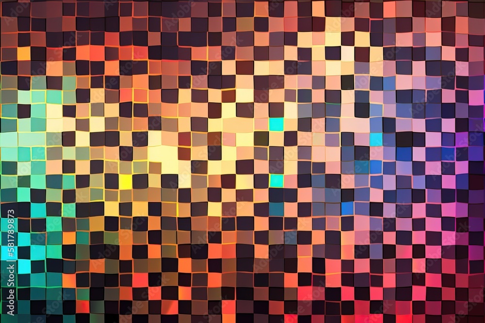 Mosaic pattern background with gradient effect (Ai generated) Mosaic pattern background with gradient effect (Ai generated)